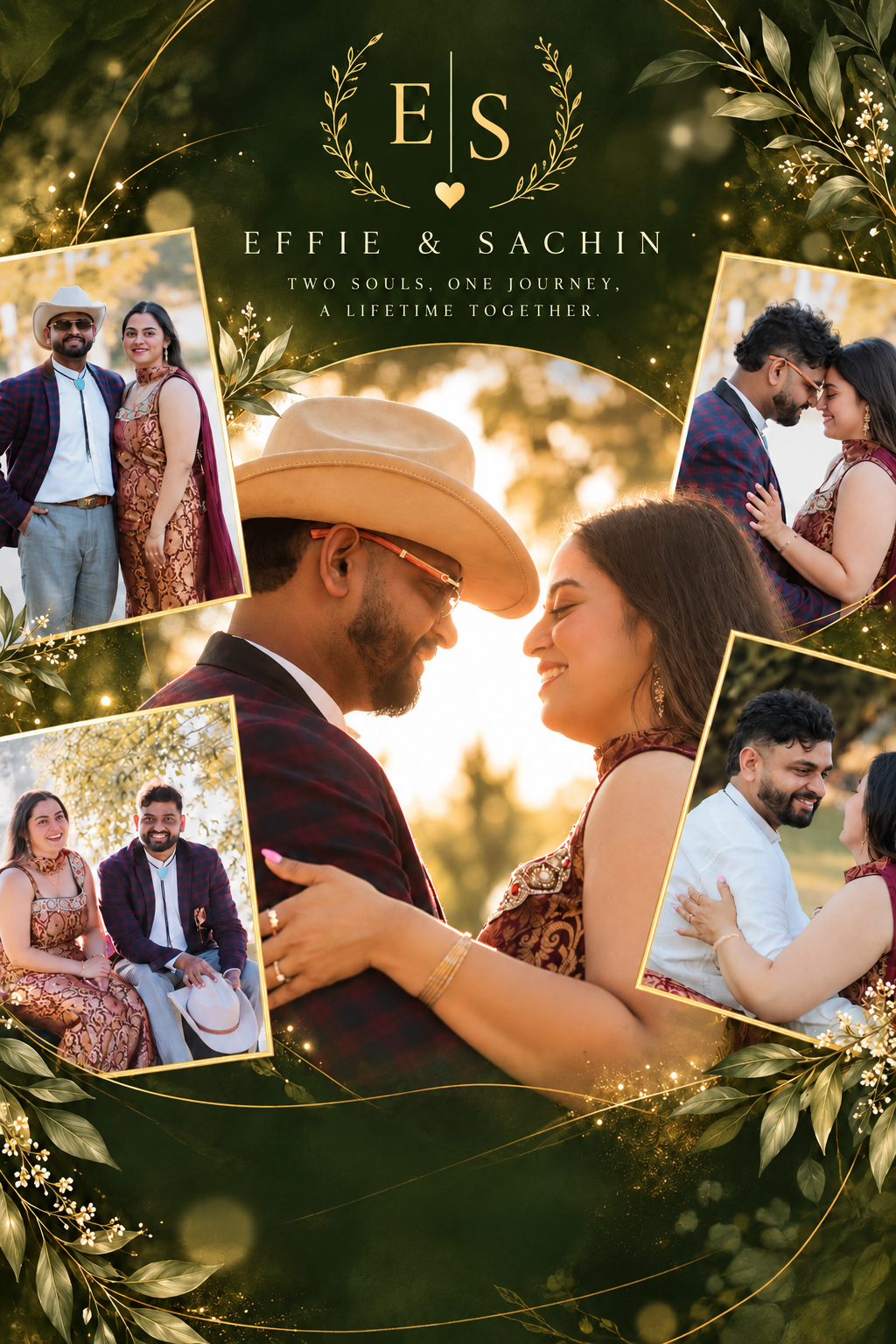 Effie and Sachin wedding cover